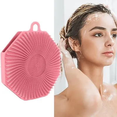 Produktbild von Körperpeeling-Handdusche mit sanfter Silikonbürste für die tägliche Körperpflege im Spa und Badezimmer