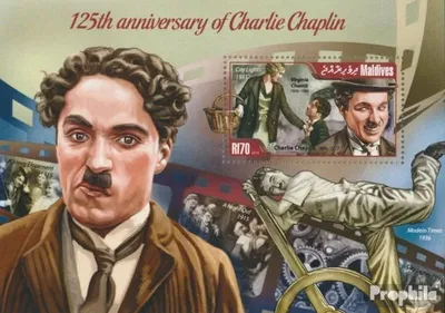 Produktbild von Briefmarken Malediven 2014 Mi Block 674 (kompl. Ausg.) postfrisch Charlie Chaplin