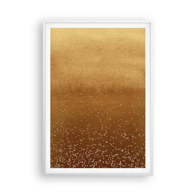 Produktbild von Gerahmtes Poster - Weißer Rahmen - Abstraktion Bier Gelb - 70x100 cm - Wand Bild - Wanddeko - Wandbilder - Kunstposter - Wandposter - Bilderrahmen - Bilder - Kunstdruck - Wandbild - P2WPA70x100-4317
