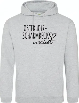 Produktbild von Huuraa Fitnesssweater Osterholz-Scharmbeck verliebt Geschenk Sweatshirt für Herren und Damen Heather Grey Größe XL Vegan Osterholz-Scharmbeck Mode