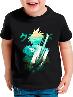 Produktbild von style3 Midgar Hero Kinder T-Shirt anime cloud chocobo sephiroth