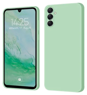 Produktbild von Hülle für Samsung Galaxy A05s Case Cover Bumper Smartphone Softgrip Schutzhülle Farbe: Türkis