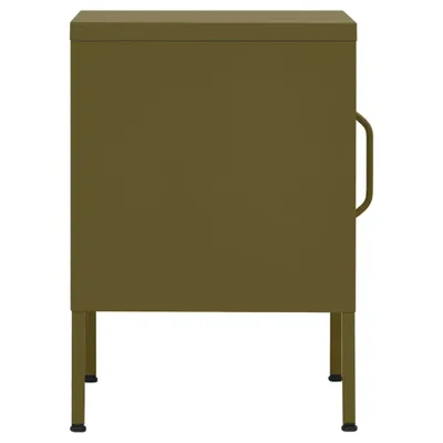 Immagine prodotto di vidaXL Comodini 2 pz. Verde oliva 35x35x51 cm in acciaio
