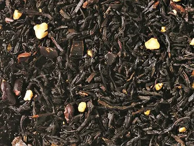 Produktbild von 1 kg  Schwarzteemischung Karamell Crème aromatisiert