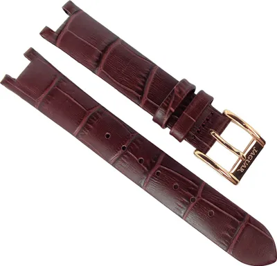 Produktbild von Jaguar Uhrenarmband braunes Lederband Krokoprägung  J833/1 J832 J833