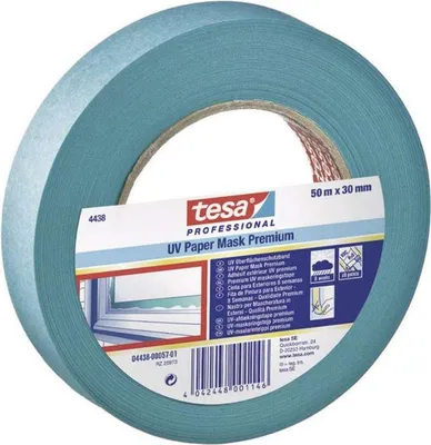 Obrázek produktu pro TESA Kreppband Blau (L x B) 50 m x 30 mm Acryl Inhalt: 1 Rolle(n) (4438-17-00)
