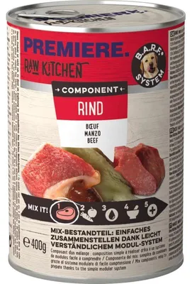 Image de Premiere Paw Kitchen Component : Rind, 6 x 400g