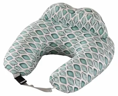 Zdjęcie produktu dla Poduszka do karmienia, ergonomiczne wsparcie, regulowana konstrukcja, zielony liść