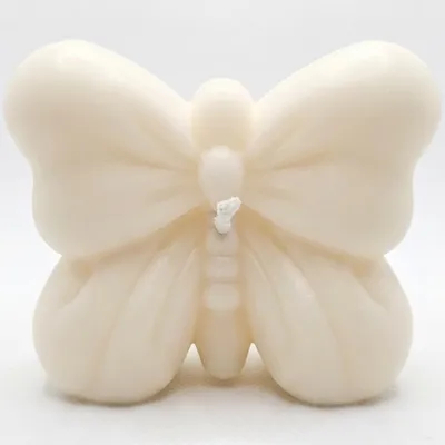 Immagine prodotto di Candela Farfalla a Fiocco - Eleganza Bianca e Vaniglia | NOBAMO KP40760