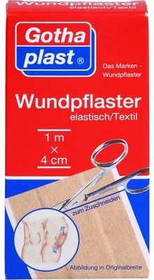 Produktbild von GOTHAPLAST WUNDPFLASTER ELASTISCH 1MX4CM, 1 St PFL