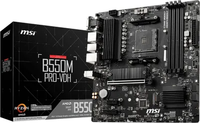 Produktbild von MSI B550M Pro-VDH                    (B550,AM4,mATX,AMD)