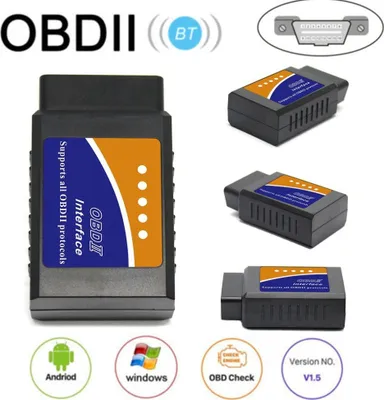 Obrázek produktu pro V03H2-1 Vozidlo Auto Auto Auto Fault Diagnóza Scanner Tool OBDII Bluetooth Diagnostické rozhraní V1.5 Čítače kódů