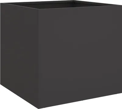 Obrázek produktu pro vidaXL květináč černý 42x40x39 cm ocelový