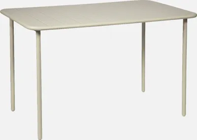 Immagine prodotto di Tavolo da giardino in acciaio, 4 posti, 120cm, Beige