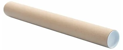 Produktbild von 3x Versandrohre Versandhülsen rund 76 x  610mm braun inkl. Deckel Format A2 A1