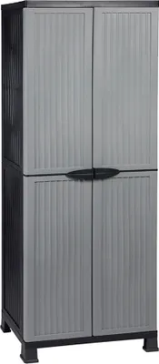 Produktbild von Kreher Universalschrank Noble ca. H 171 x B 68 x T 40 cm, grau/schwarz