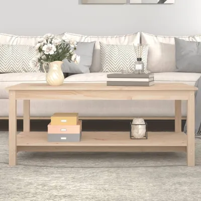 Immagine prodotto di Tavolino The Living Store 110x55x45 cm in legno di pino massiccio
