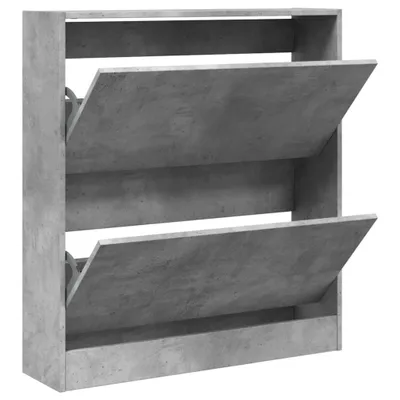 Immagine prodotto di vidaXL Scarpiera grigio cemento 80x21x87,5 cm materiale a base di legno