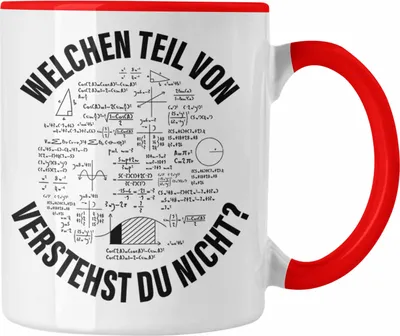 Produktbild von Trendation - Welchen Teil Verstehst Du Nicht Tasse Geschenk für Mathe Physik Studenten Lehrer (Rot)