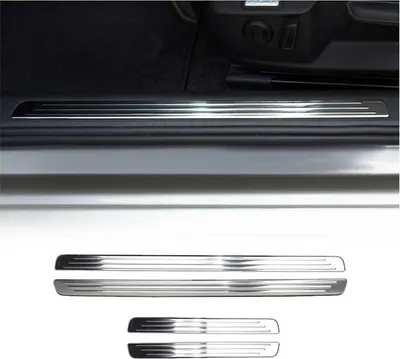 Obrázek produktu pro Prahové lišty interiérových dveří pro VW Passat B8 2014-2025 nerezová ocel 4ks