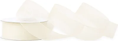 Produktbild von Organzaband 25mm x 25m Rolle Ivory / Elfenbein