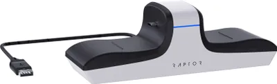 Produktbild von RAPTOR Gaming Ladestation 2 Controller PS5  USB-C schwarz/weiß RG-CS200