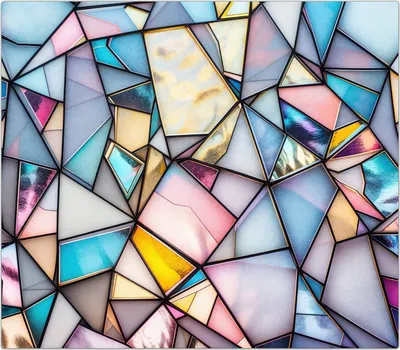 Produktbild von Spritzschutz Herdabdeckplatte Schneidebrett aus Glas Buntes Glasmosaik 1-Teilig (60x52cm)