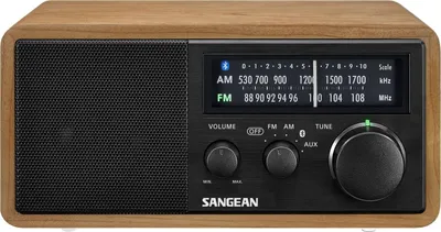 Produktbild von Sangean Electronics WR-11 BT Retro-Radio Echtholz-Gehäuse Helles Holz-schwarz