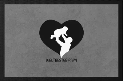 Produktbild von Weltbester Papa Fußmatte Spruch Liebe Vatertag Geschenkidee Bester Papa Dad
