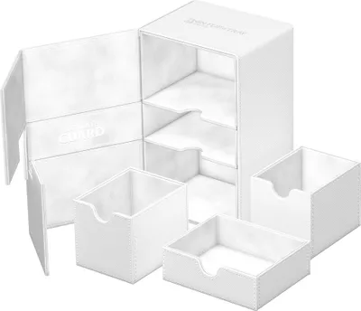 Produktbild von Ultimate Guard Twin Flip`n`Tray 160+ XenoSkin Monocolor Weiß