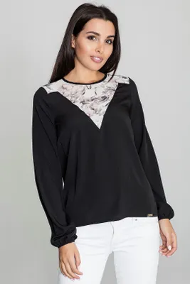 Produktbild von Figl Langarm-T-Shirt für Frauen Guibeth M549 schwarz M