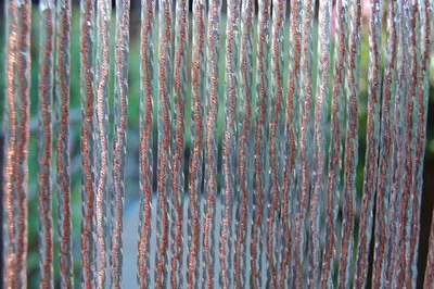 Produktbild von La Tenda MERANO 1 XL Streifenvorhang braun,Maße:140 x 230 cm