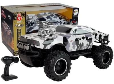 Zdjęcie produktu dla Zdalnie sterowany samochód terenowy 2.4G 4x4 biało-czarny Moro