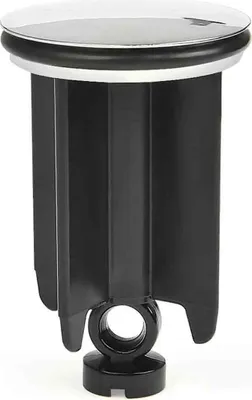 Produktbild von Waschbeckenablauf ⌀ 40 mm, höhenverstellbar, universeller Waschbeckenstöpsel aus Aluminiumlegierung – Schwarz