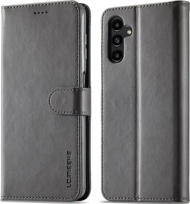 Obrázek produktu pro Pouzdro pro Samsung Galaxy A05S kožené flipové pouzdro s magnetickým uzávěrem a stojánkem, ochranné pouzdro Šedá