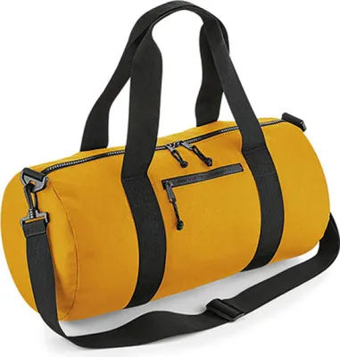 Produktbild von BagBase BG284 | Recycled Barrel Bag, 50 x 25 x 25 cm - Farbe: Mustard - Größe: 50 x 25 x 25 cm