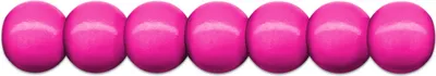 Produktbild von Holzperlen D: 10 mm pink 56 Stück mit Lochbohrung