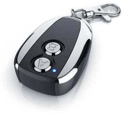 Produktbild von Brandson - Garagentoröffner 433 MHz selbstlernend - Funk Fernbedienung kompatibel mit Hörmann Ecostar RSCV2, RSE2, RSZ1 - inkl. Batterie – Handsender zum Nachrüsten - schwarz