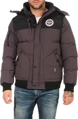 Produktbild von Geographical Norway kurze warme Herren Jacke Winterjacke Model: G-Vance, Farbe: Grau, Größe: S