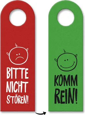 Produktbild von 10x Bitte nicht stören - Komm rein Türhänger Türanhänger Türschild