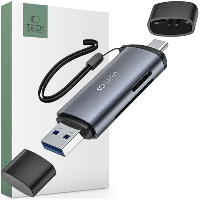 Productafbeelding van Tech-Protect kaartlezer Ultraboost voor SD/microSD, USB/USB-C