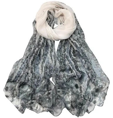 Immagine prodotto di Sciarpa in chiffon da donna, motivo a pois, 160 x 50 cm, colorata, leggera e ariosa