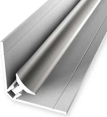 Produktbild von Wandprofil 30 x 30 x 2600 mm Einfasshöhe 3 - 5 mm Tapetenprofil Innenecke Aluminium eloxiert Glatt Ungebohrt Silber glänzend Küberit