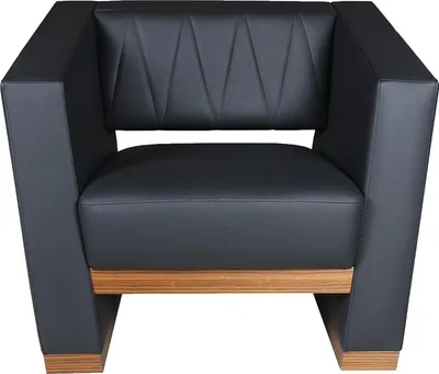 Produktbild von Stilvoller Grauer Einzelsessel Arbeitszimmer Ledersessel Loungesessel
