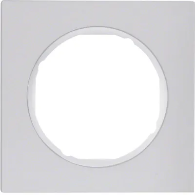 Produktbild von Berker 10112274 Rahmen Alu/polarweiß Berker R.3