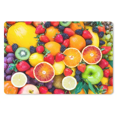 Produktbild von MuchoWow® Mauspad Mousepad Apfel - Weintrauben - Obst 27x18 cm - Mousepads - Maus Mat - Pad - Mausunterlage - Büroartikel - Desk Matten
