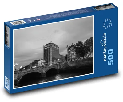 Obrázek produktu pro Puzzle 500 Dublin, most přes řeku - martinpuzzle