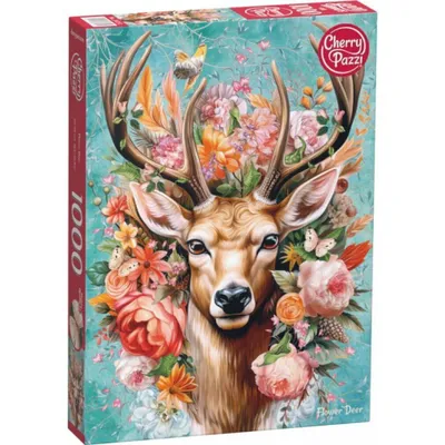 Immagine prodotto di CHERRY PAZZI Puzzle Cervo in fiore 1000 pezzi