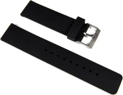 Produktbild von Minott Ersatzband Uhrenarmband Kunststoff Band 22mm schwarz
