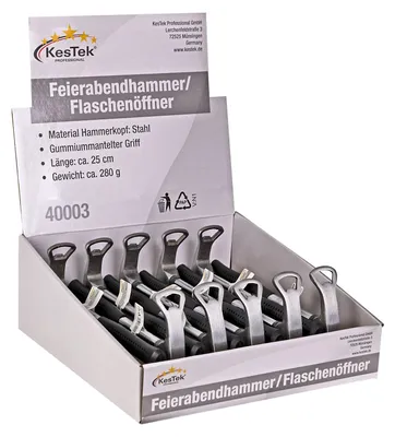 Produktbild von Feierabendhammer Flaschenöffner Display